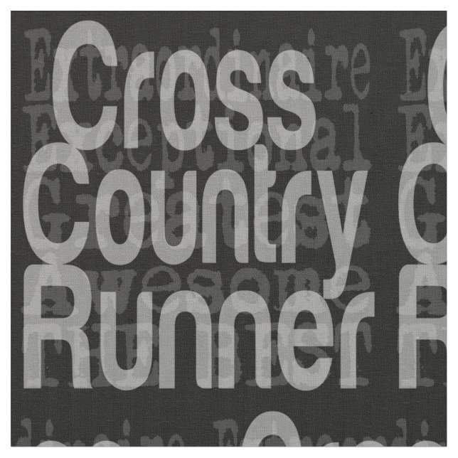 Cross Country Runner Extraordinaire Fabric (Close Up)