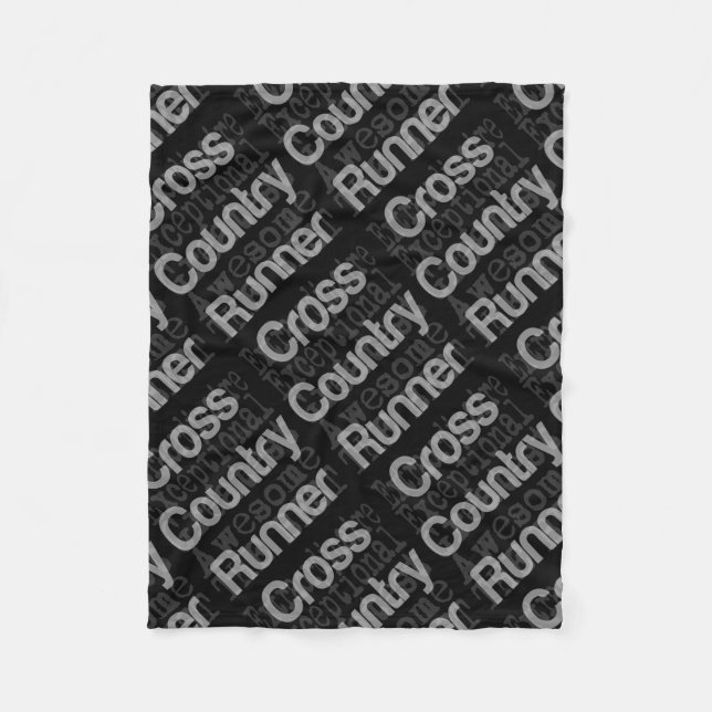 Cross Country Runner Extraordinaire Fleece Blanket (Front)