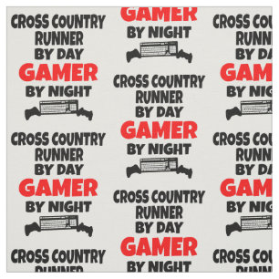 Cross Country Runner Loves Playing Video Games Fabric