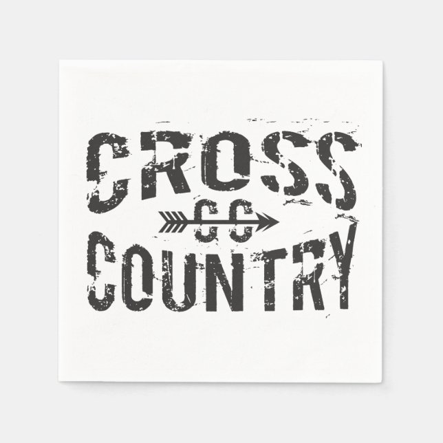 cross country runner Paper Napkins (Front)