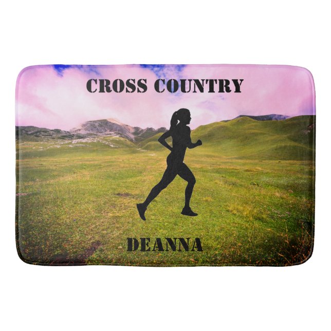 Cross Country Running Bath Mat (Front)