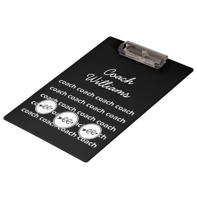 Cross Country Running Coach Personalised Clipboard (Angled)