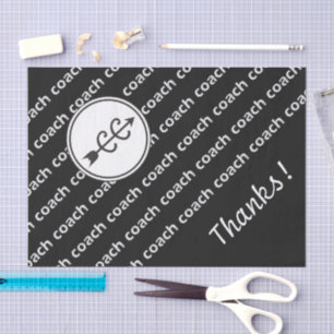 Cross Country Running Coach Tissue Paper