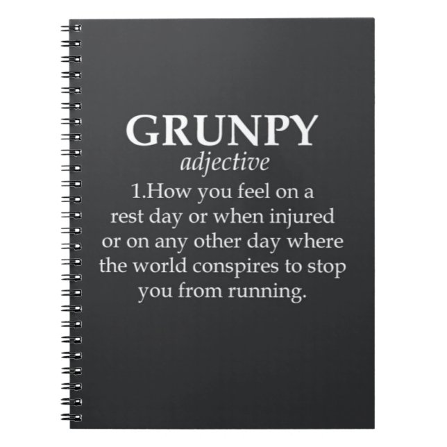 Cross Country Running Gifts Sports Runner Team Xc Notebook (Front)