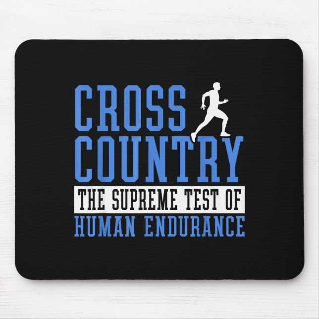 Cross Country Running Motivation  Mouse Pad (Front)