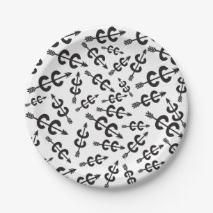Cross Country Running Paper Plate