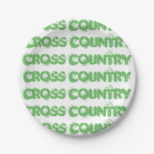 Cross Country Running Party Supplies Paper Plate