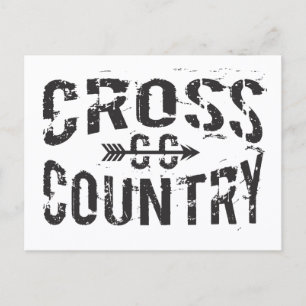 cross country running Postcard
