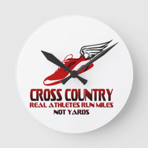 Cross Country Running Round Clock