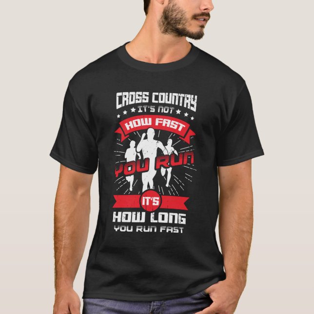 Cross Country Running Runner Gift T-Shirt (Front)