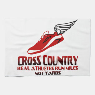 Cross Country Running Tea Towel