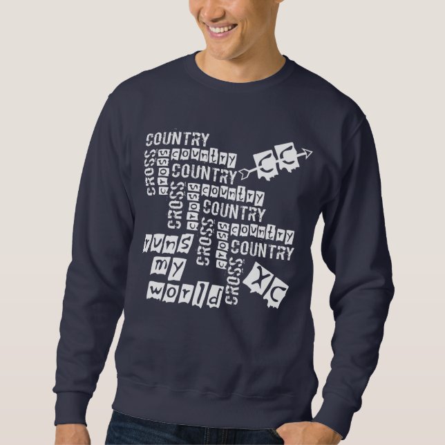 cross country runs sweatshirt (Front)