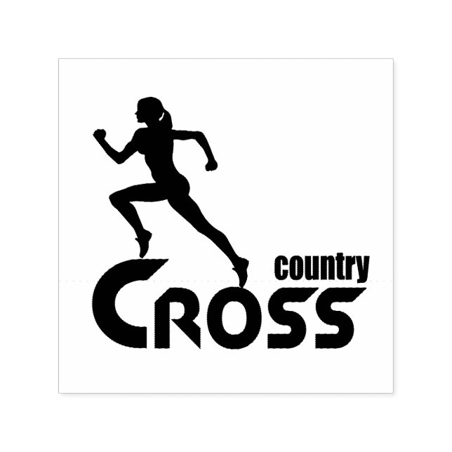 Cross country self-inking stamp (Design)