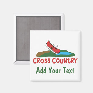 Cross Country Shoe Running © Custom Magnet