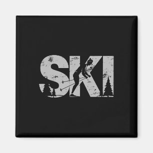 Cross Country Ski Cool Skiing Nordic Skier Gift Wo Magnet