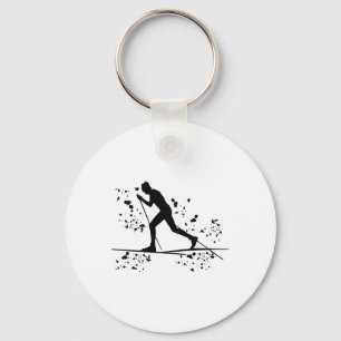 Cross Country Skier Nordic Xc Skiing _11  Key Ring