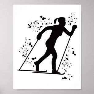 Cross Country Skier Nordic Xc Skiing _2 Poster