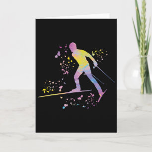 Cross Country Skier Nordic Xc Skiing _9  Card