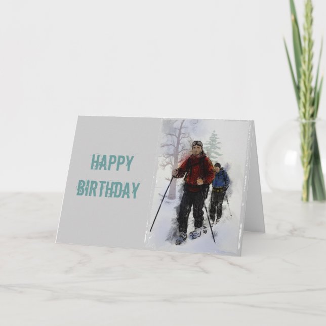 Cross Country Skiers Card (Front)