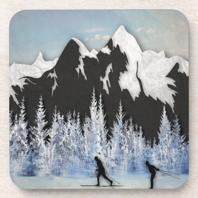 Cross Country Skiing Coaster (Front)