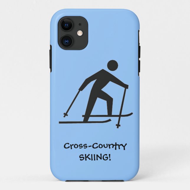 Cross-Country Skiing Design iPhone Casemate Case-Mate iPhone Case (Back)
