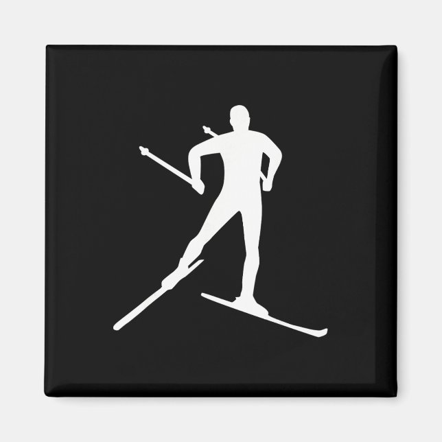 Cross Country Skiing  Magnet (Front)