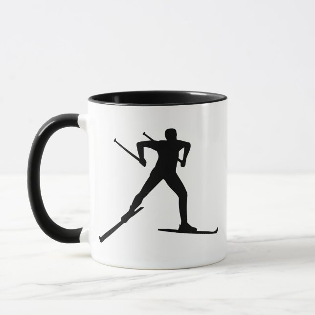 Cross country skiing mug (Left)