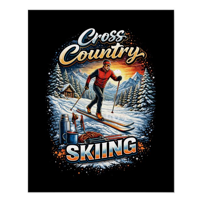 Cross Country Skiing Poster (Front)