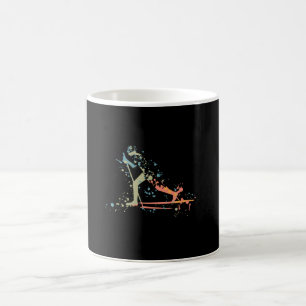 Cross Country Skiing Splash Coffee Mug