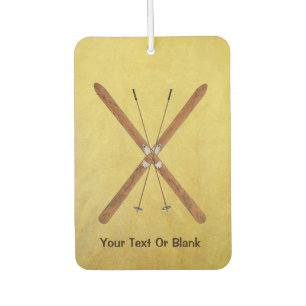 Cross-Country Skis And Poles Car Air Freshener