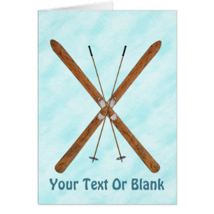 Cross-Country Skis On Snow