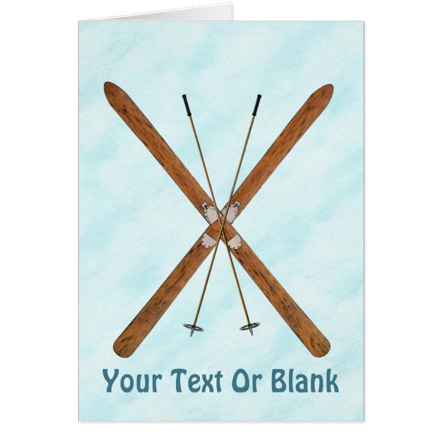 Cross-Country Skis On Snow (Front)