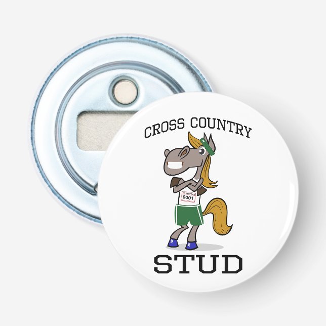 Cross Country Stud Bottle Opener (Front)