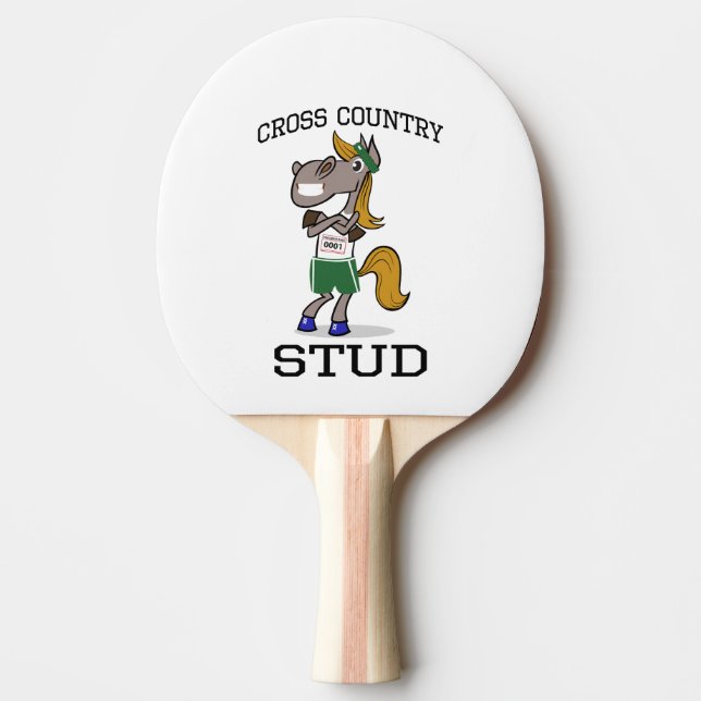 Cross Country Stud Ping Pong Paddle (Front)