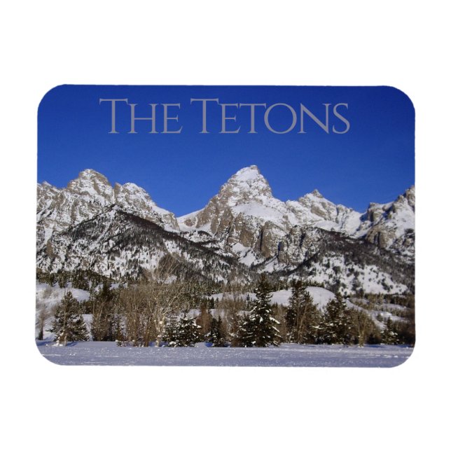 Cross Country Winter in Grand Teton National Park Magnet (Horizontal)
