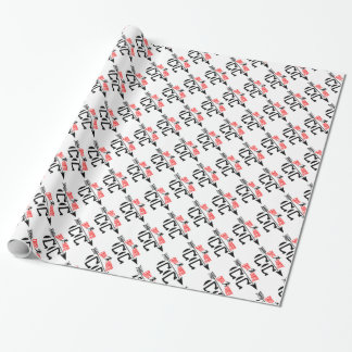 Cross country wrapping paper