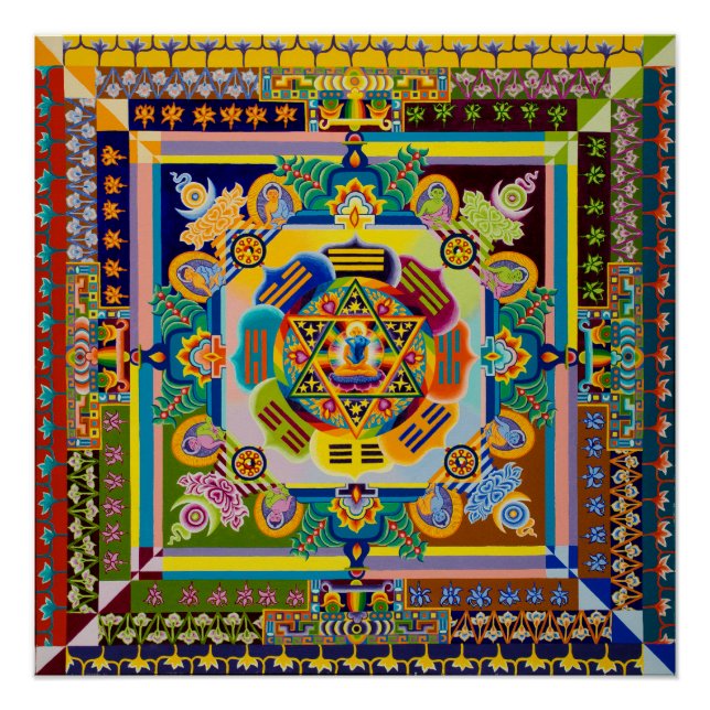 Cross Cultural mandala Poster (Front)