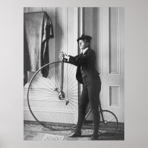 Cross-Dressed Cyclist, 1890s Poster