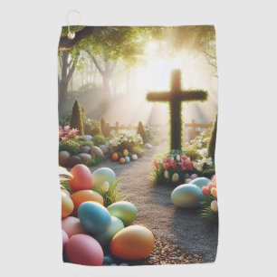 Cross/Easter egg/Lilly Golf Towel