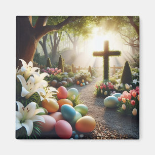 Cross/Easter egg/Lilly Magnet