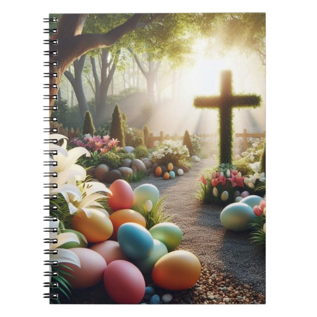 Cross/Easter egg/Lilly  Notebook (Front)
