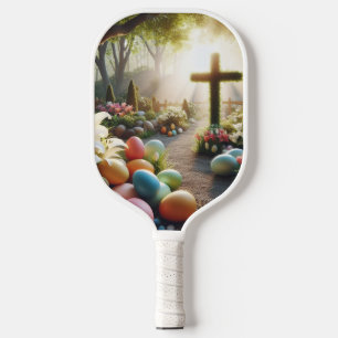 Cross/Easter egg/Lilly  Pickleball Paddle