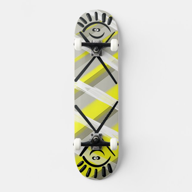Cross Eyes – Minimal Urban Skateboard (Front)