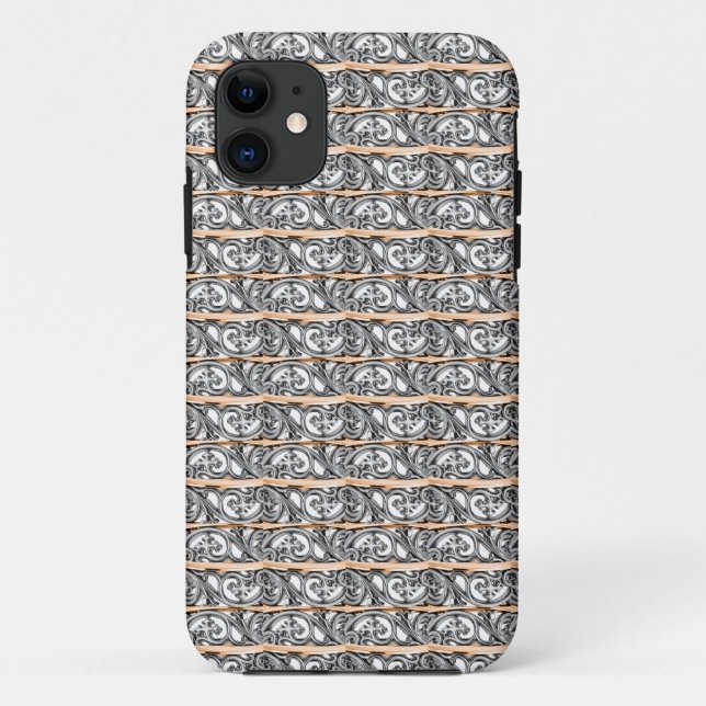 Cross Filigree Design Pattern Case-Mate iPhone Case (Back)