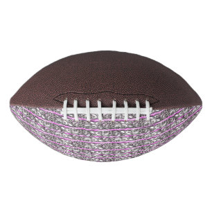 Cross Filigree Design Purple Silver Pattern Football