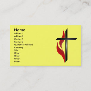 CROSS & FLAME BUSINESS CARDS
