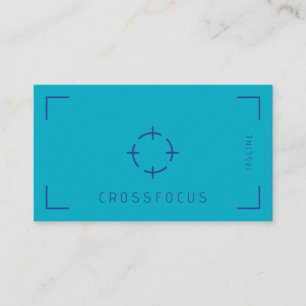 Cross Focus logo business card template