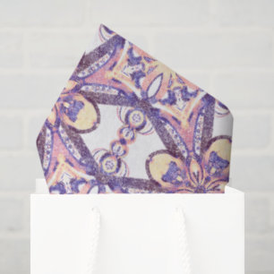 Cross geometric pattern - ceramic tile imitation tissue paper