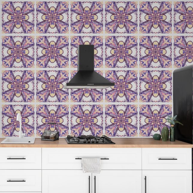 Cross geometric pattern - ceramic tile imitation wallpaper (Creator Uploaded)
