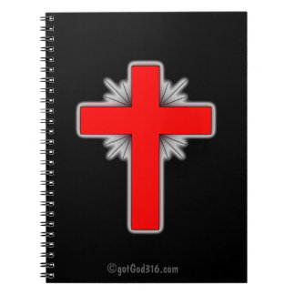 Cross gotGod316.com Spiral Notebook